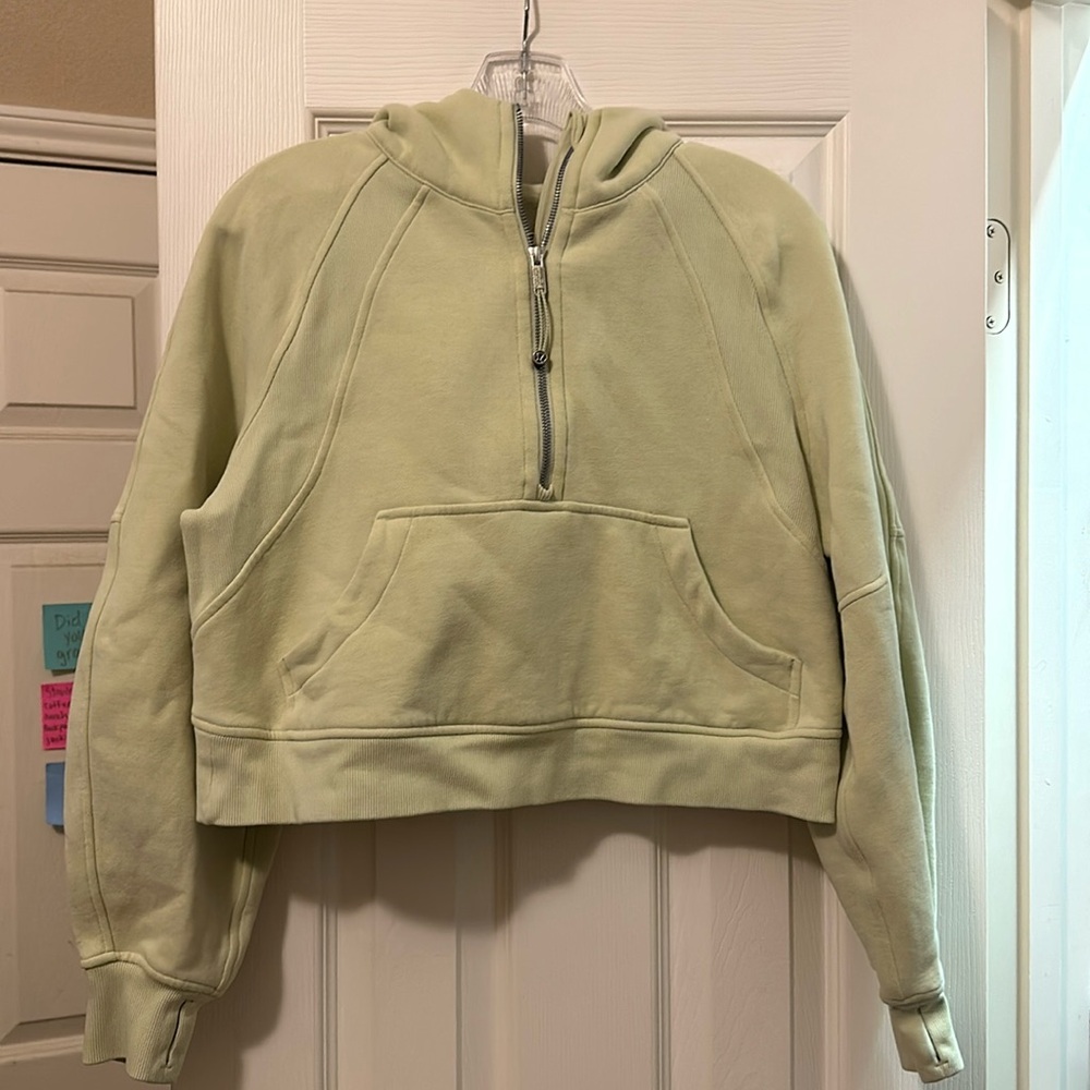 Lululemon Scuba Oversized 1/2 Zip Hoodie- Rosemary Green